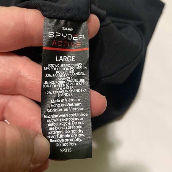 Spyder Intimates & Sleepwear Spyder Active Black Longline Racerback